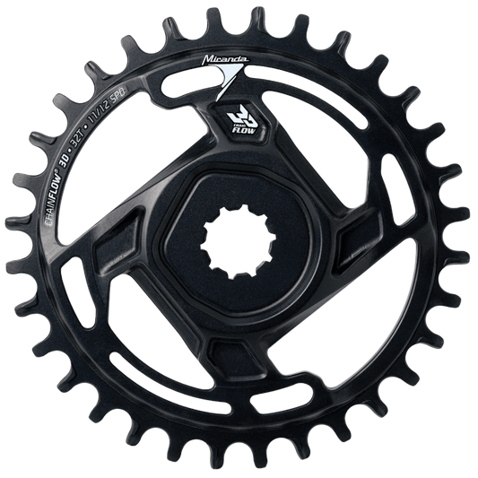 XMod Spiderless CF3D SE12 Chainring 32 Teeth Aluminium