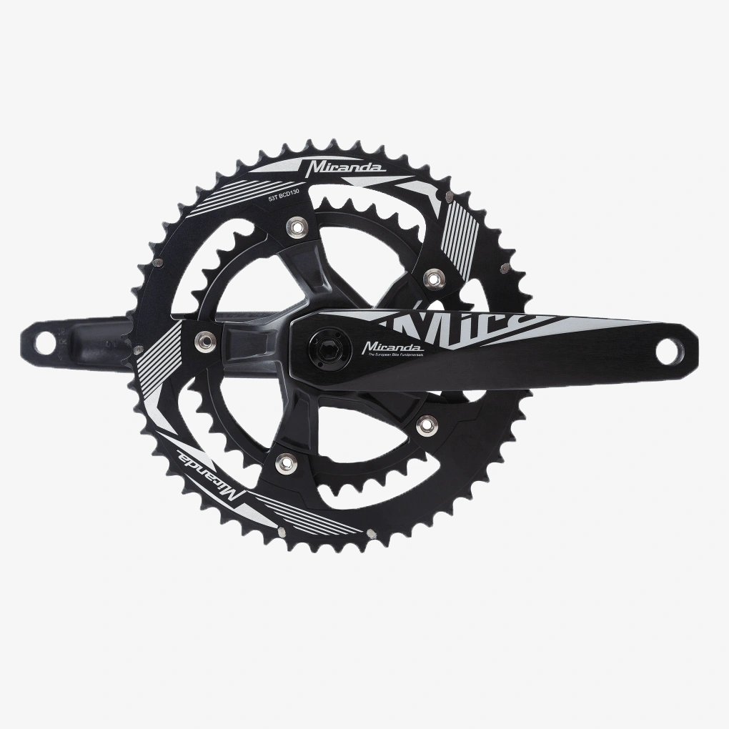 Road XMod Kappa Crankset 175 Q 0 RF 46 56 Teeth Cold forged aluminium alloy Standard Black for ROAD
