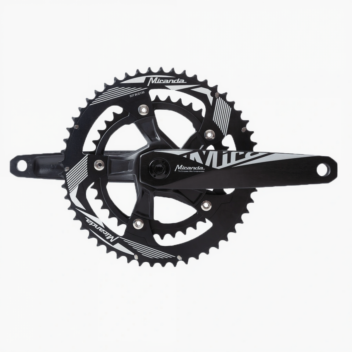 Road XMod Kappa Crankset 175 Q:0 RF 46/56 Teeth Cold-forged aluminium alloy Standard Black for ROAD